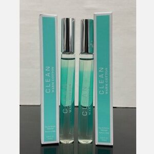 Set of 2 CLEAN Warm Cotton Eau de Parfum Rollerball, NEW
